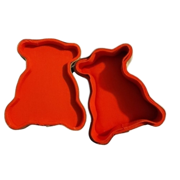 BEAR BOX Sequined Christmas bear box  holding gift for jewelry keys pill box - Picture 8 of 8